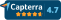 Capterra blue logo with a star