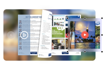 add video for an interactive brochure