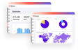 A graphic that shows The Issuu statistics feature