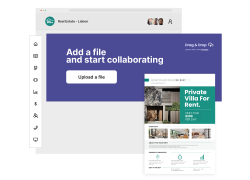 Image of Teams feature to add a file and start collaborating