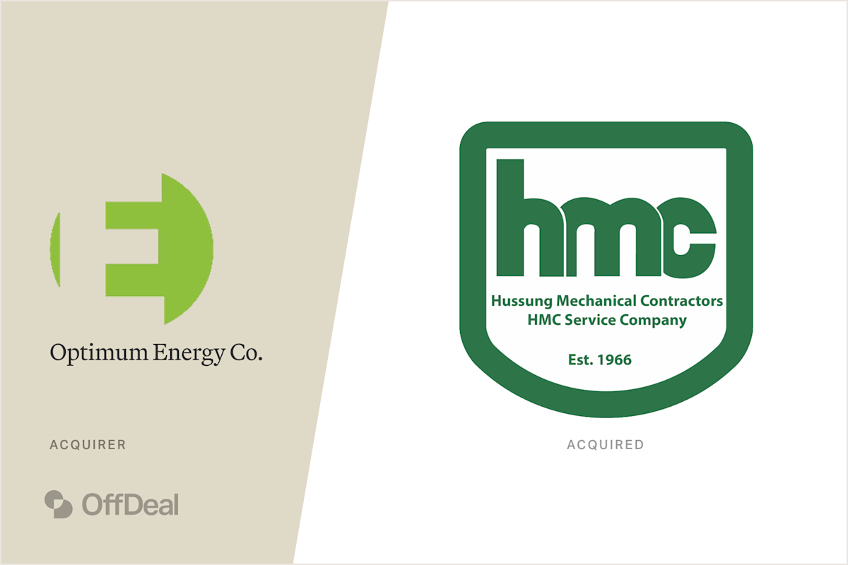Optimum Energy Co. and Hussung Mechanical Contractors and HMC Service Company