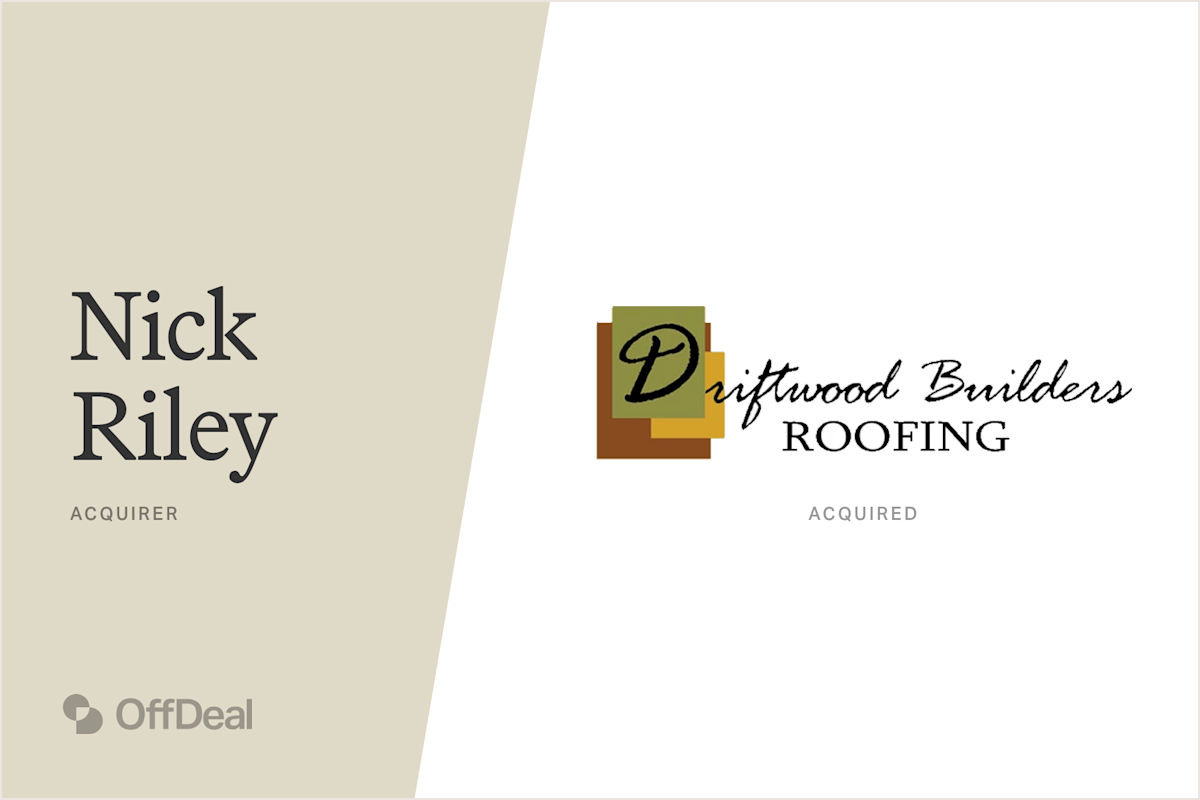 Nick Riley and Driftwood Builders Roofing