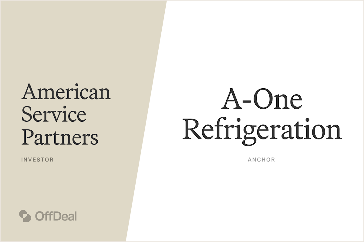 American Service Partners and A-One Refrigeration
