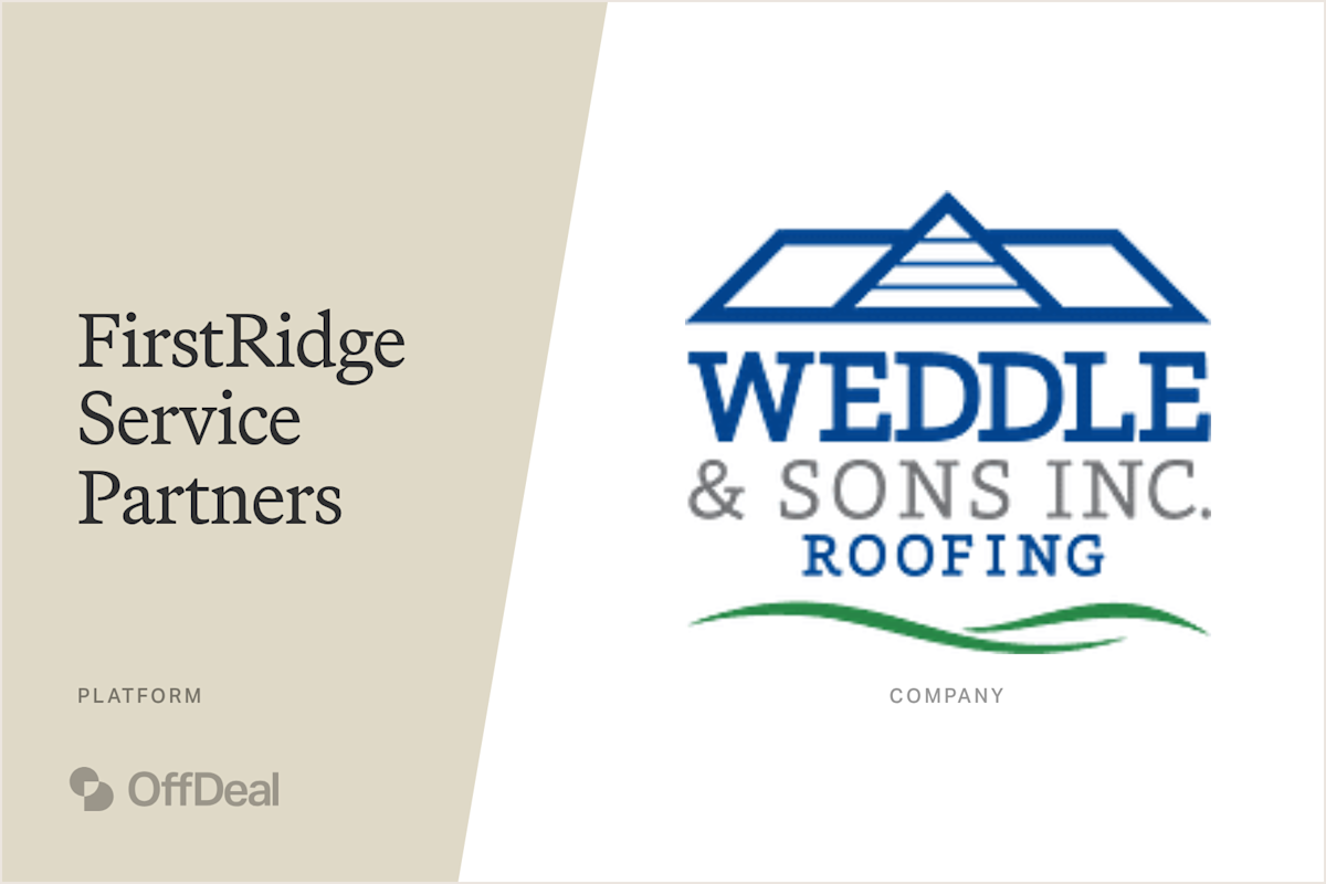 FirstRidge Service Partners and Weddle & Sons, Inc.