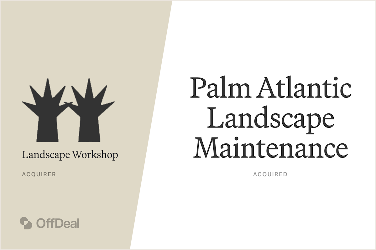 Landscape Workshop and Palm Atlantic Landscape Maintenance