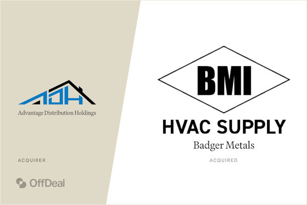 Advantage Distribution Holdings and Badger Metals