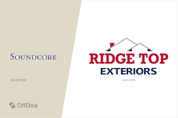 Soundcore Capital Partners and Ridge Top Exteriors