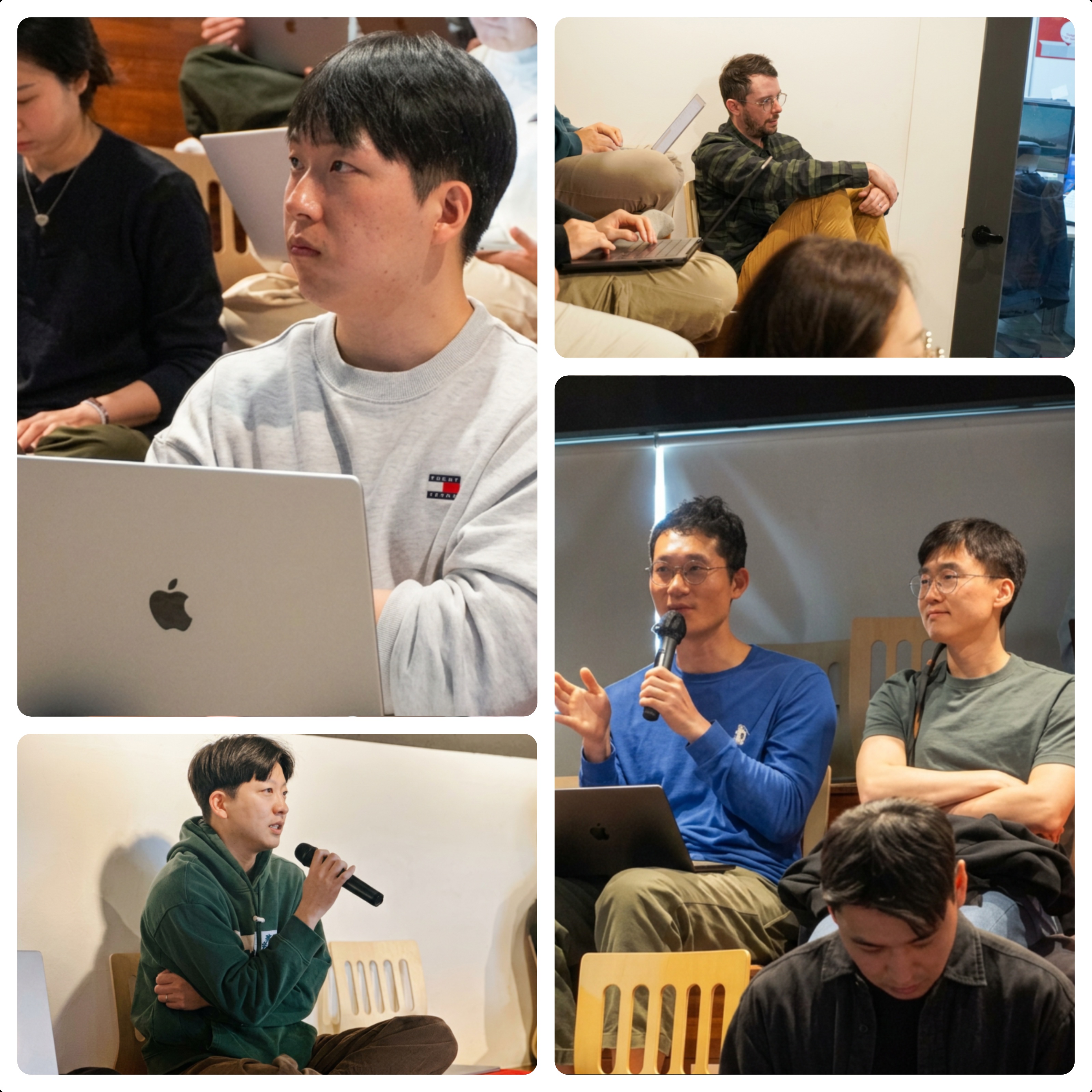 질문 장면 콜라쥬