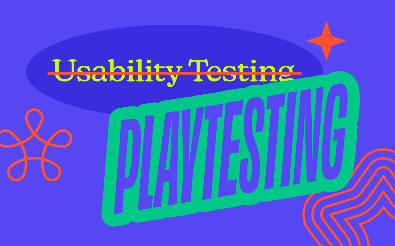 Playtesting > usability testing