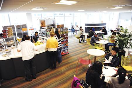 The INTO Centre cafe provides refreshments for students The INTO Centre cafe provides refreshments for students