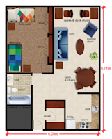 Double Room Floorplan in Denman Hall at The University of Alabama at Birmingham Double Room Floorplan in Denman Hall at The University of Alabama at Birmingham