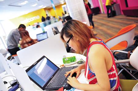 Students have easy access to computers and other learning resources Students have easy access to computers and other learning resources