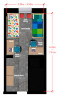 Double bedroom accommodation at Oregon State University Double bedroom accommodation at Oregon State University
