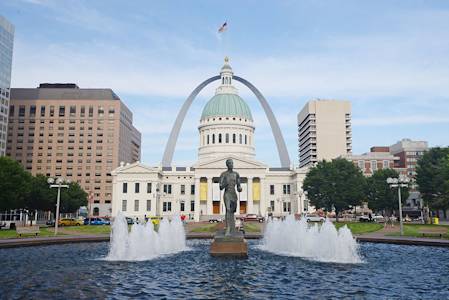 The iconic Gateway Arch can be seen from campus The iconic Gateway Arch can be seen from campus