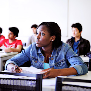 International student in classroom at University of Exeter International student in classroom at University of Exeter