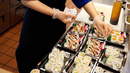 Sushi is one of many international food choices at Oregon State University Sushi is one of many international food choices at Oregon State University