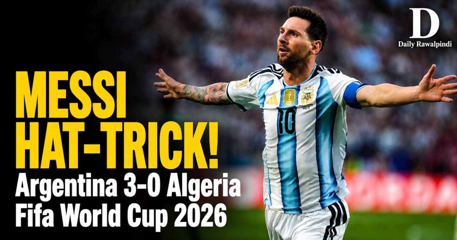 Messi's Magical Hat-Trick Fires Argentina Past Algeria, Equals World Cup Goals Record with Miroslav Klose