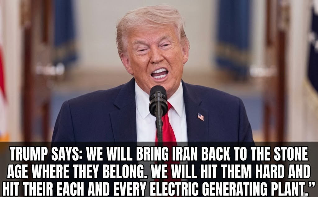 Trump Threatens to Strike Iran “Back to the Stone Ages” if No Deal Is Reached