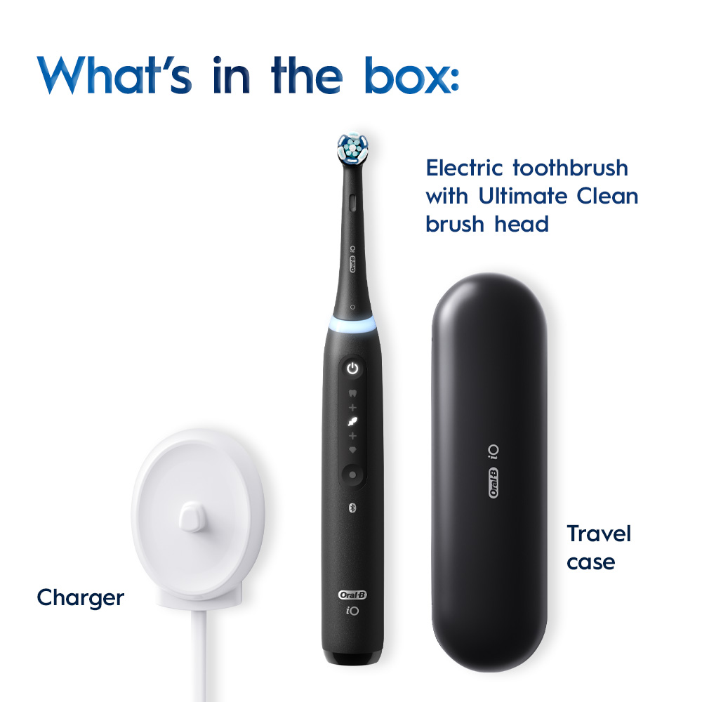 Oral-B iO Series 5 Black Ultimate Clean Electric Toothbrush with
