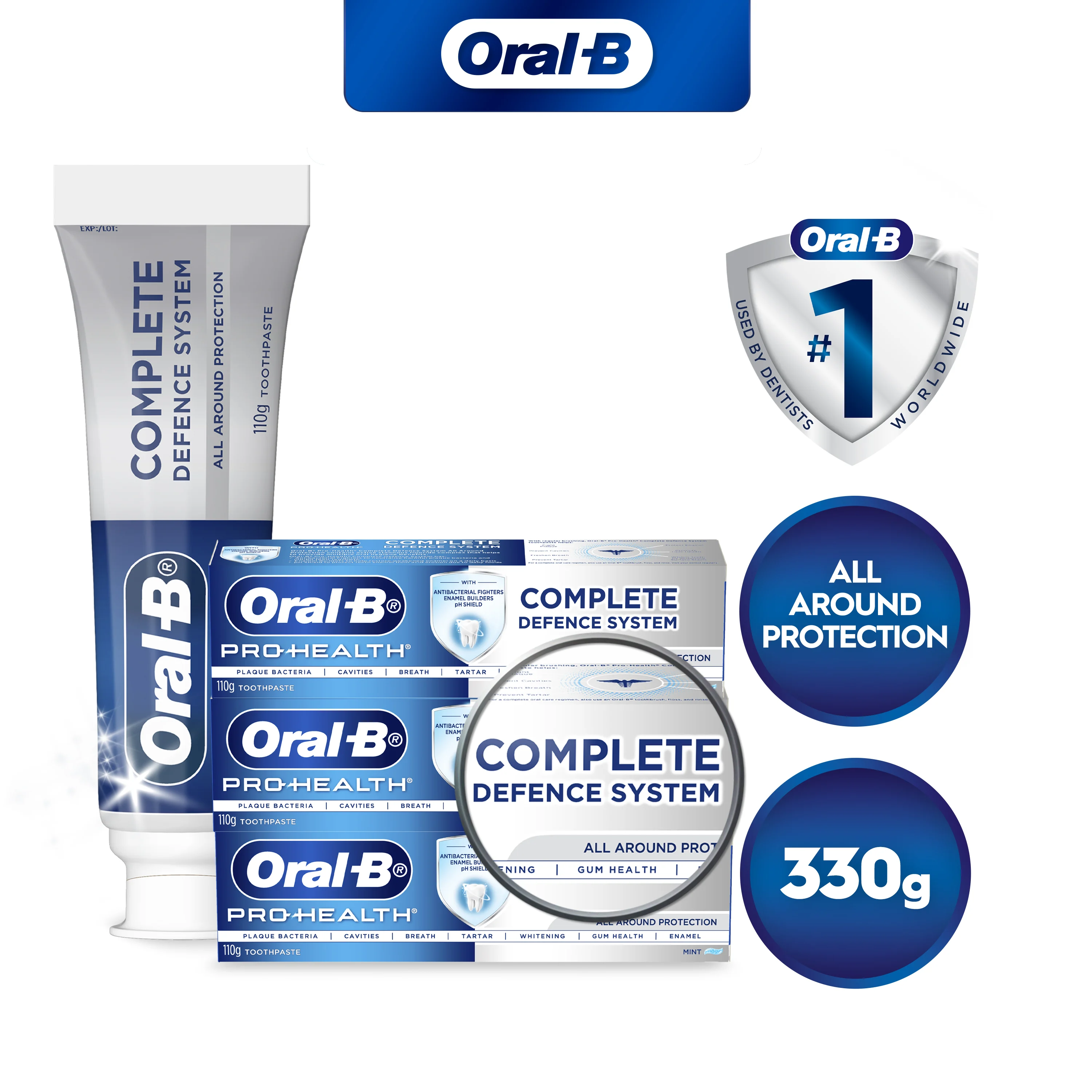 Oral-B Pro-Health Complete Defence System All Around Protection Toothpaste - Buy 2 Get 1 Free 