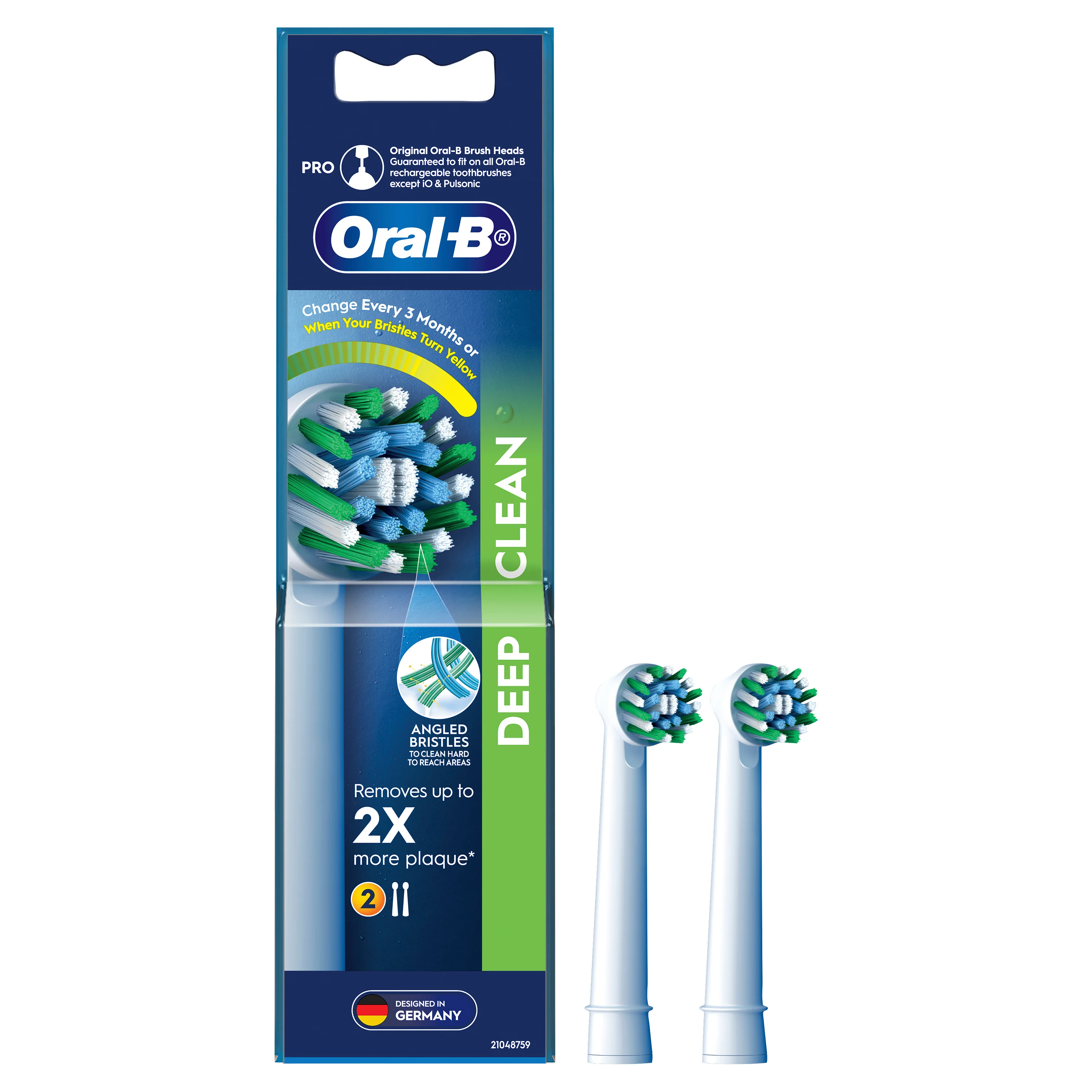 Oral-B Deep Clean Electric Toothbrush Replacement Head  - 2 Pack  