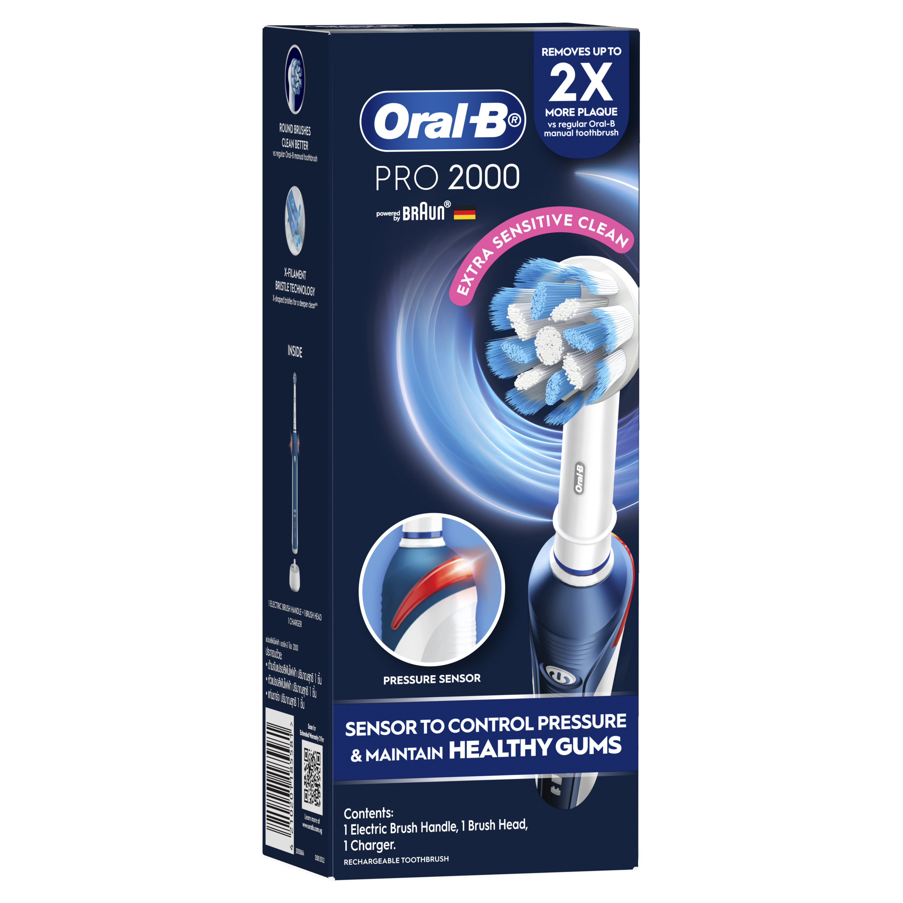 未使用/BRAUN/Oral-B/SMART/PROFESSIONAL/本体 BRAUN Oral-B Pro 3 3200S Sensitive Clean Blue User Manual