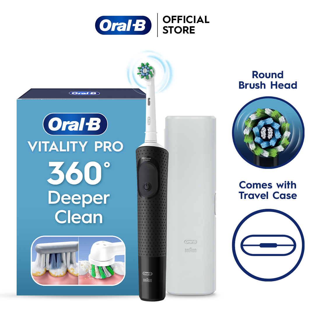 Oral−B D12013T Oral-B Vitality Pro Travel Edition Electric Toothbrush Black