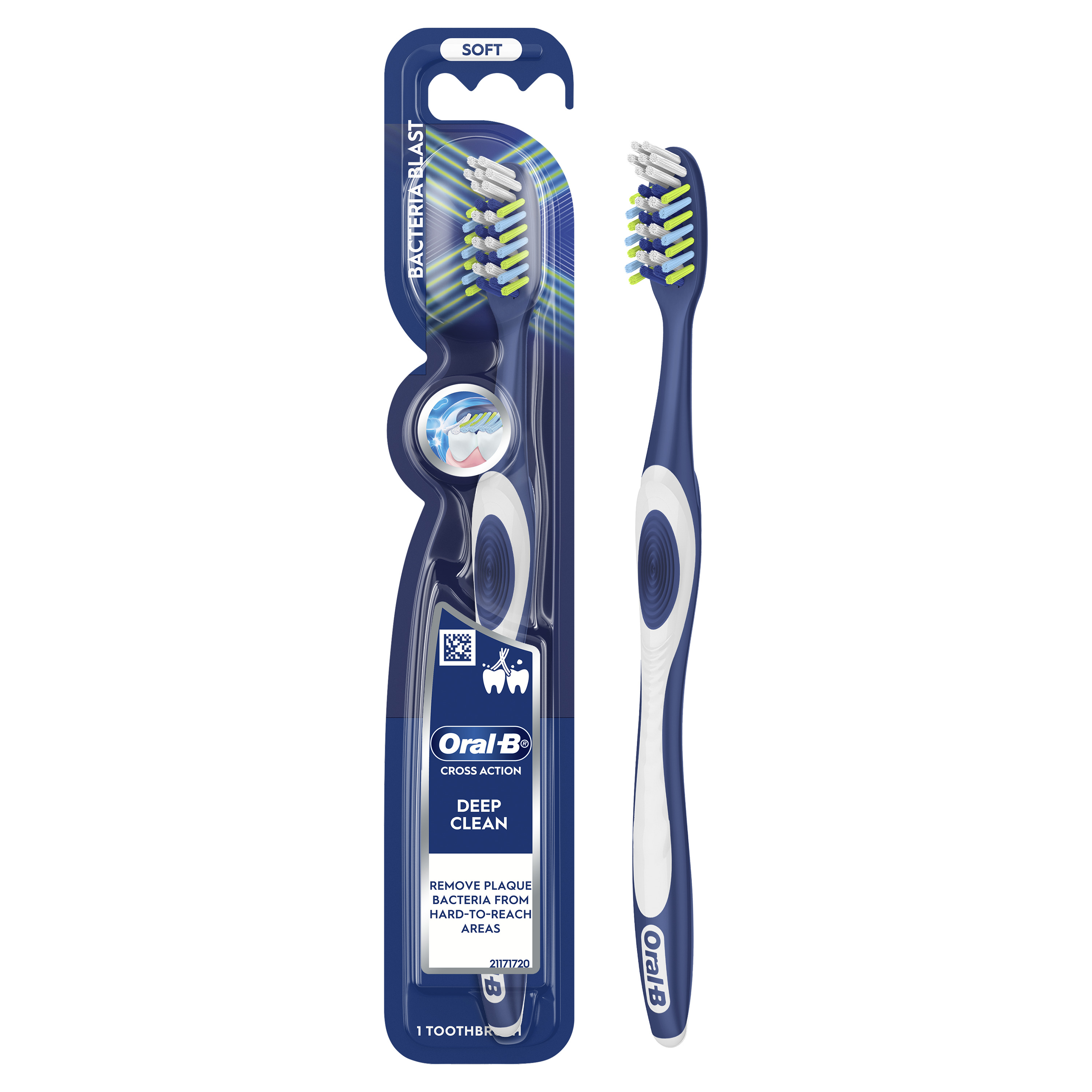 Oral-B Cross Action Bacteria Blast Manual Toothbrush | Oral-B MY