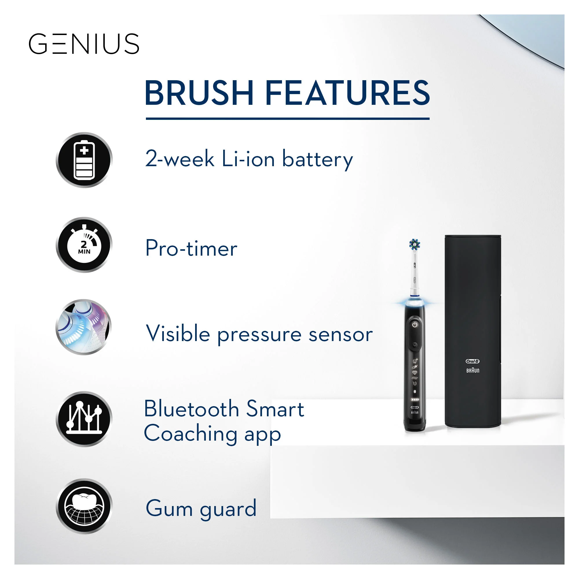 Oral-B Genius 9000 Electric Toothbrush Black/White SG