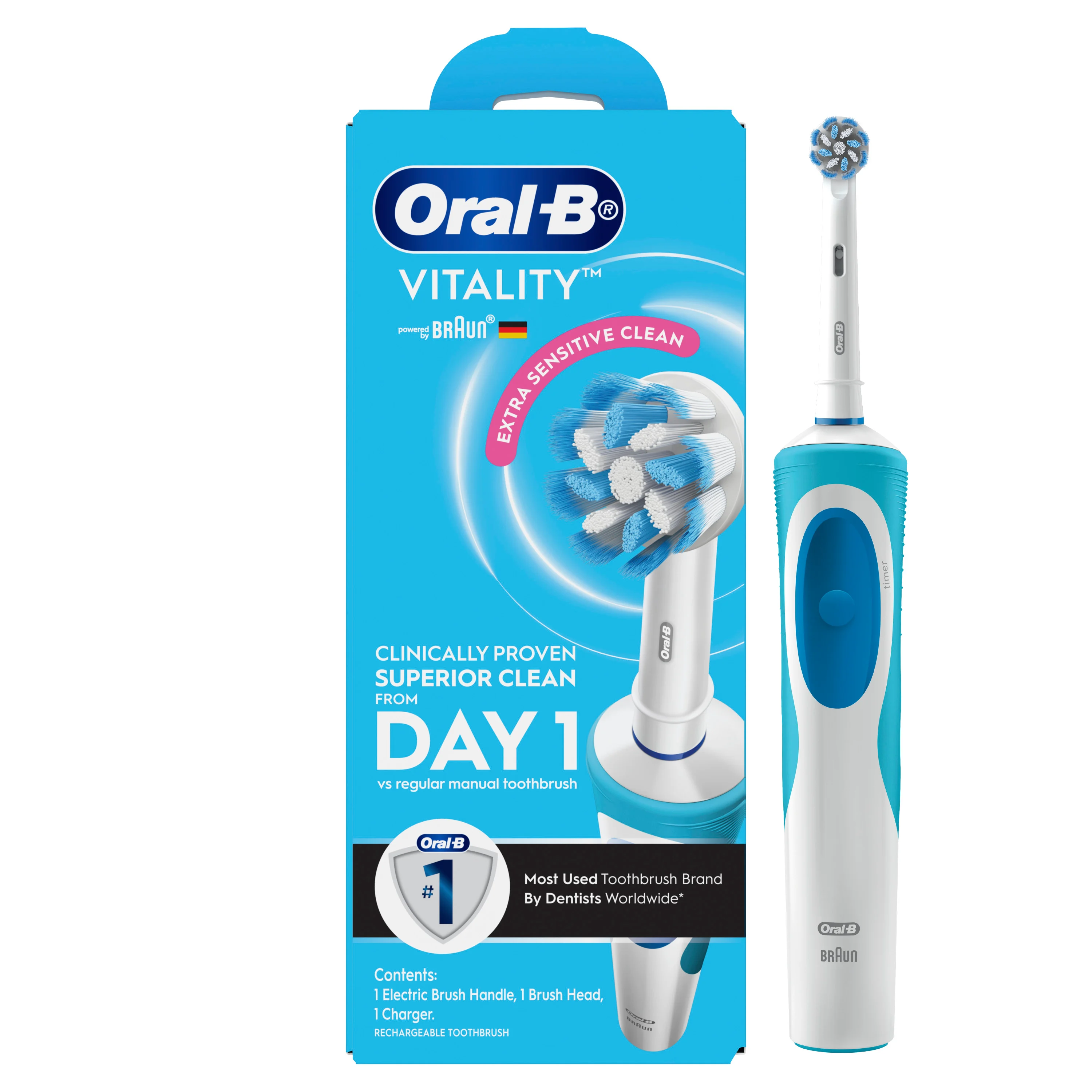 Vitality Extra Sensitive Clean Electric Toothbrush  