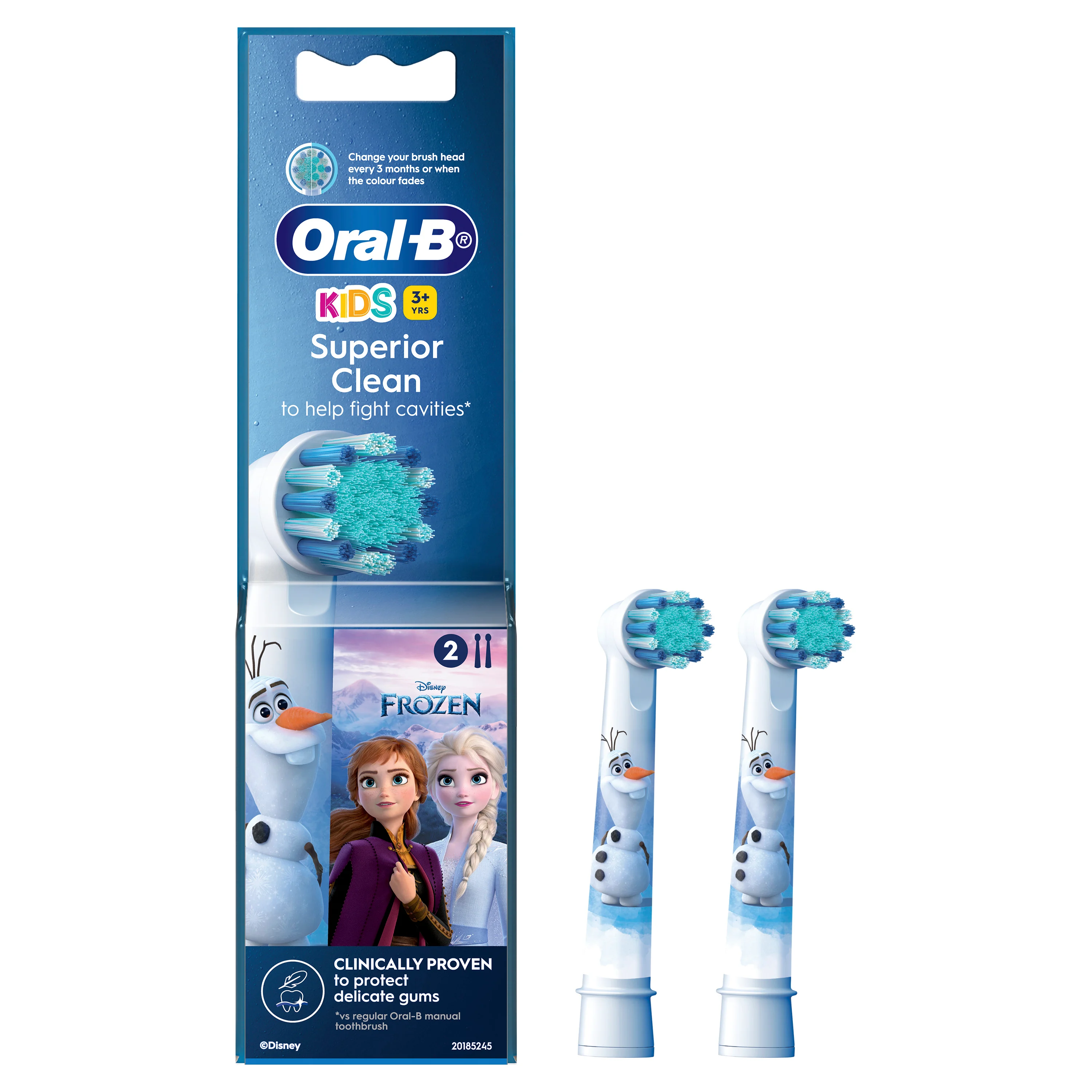 Oral-B Kids Frozen Electric Toothbrush Replacement Head 2 Count 