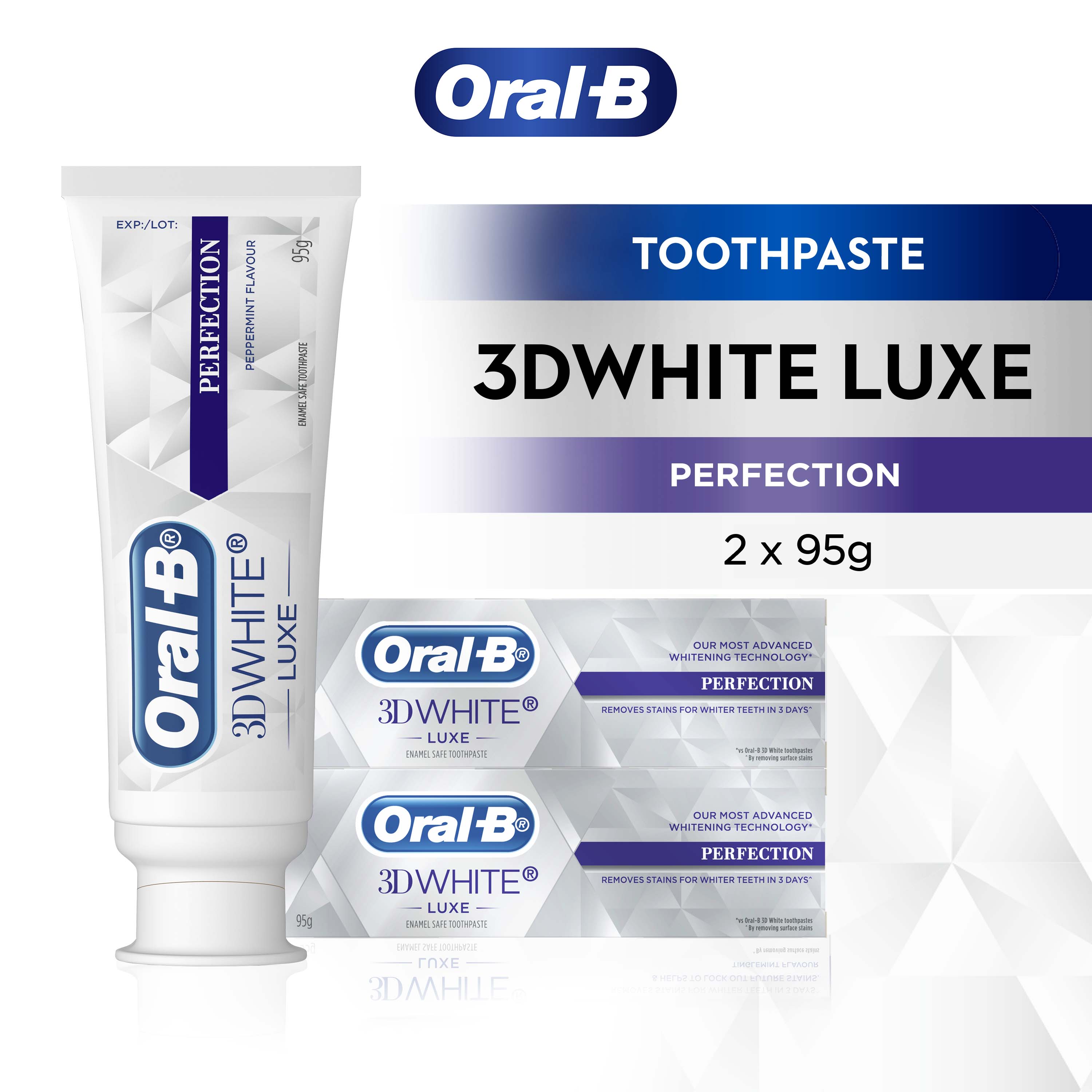 Oral-B 3DWhite Luxe Perfection Toothpaste 95g | Oral-B MY