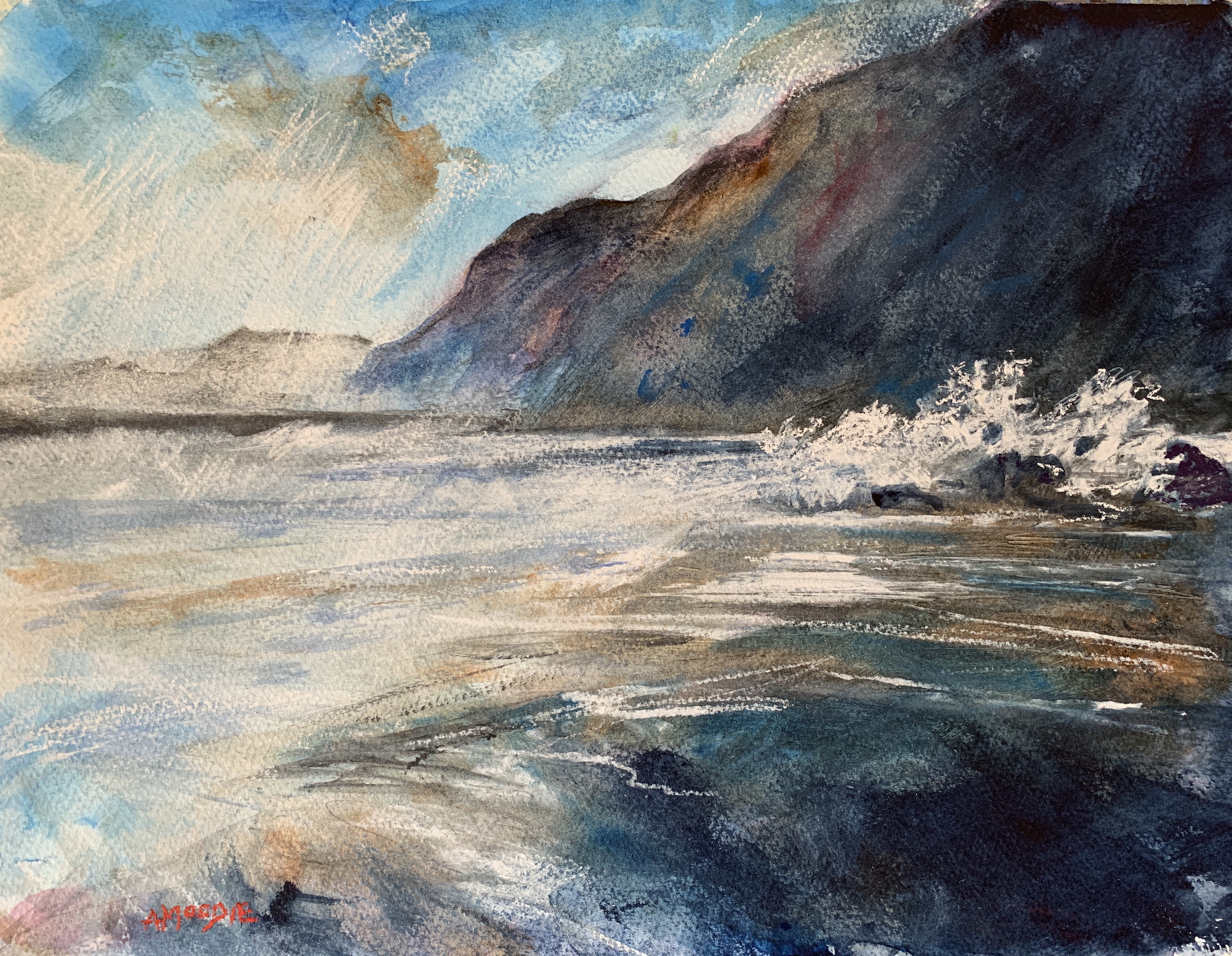 The Breaking of a Wave Cannot Explain the Whole Sea (mixed media, mounted)