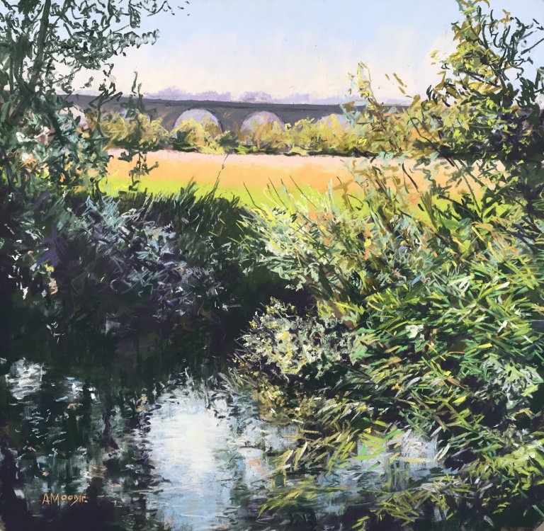 Viaduct Light (Harrogate) (pastel, mounted)