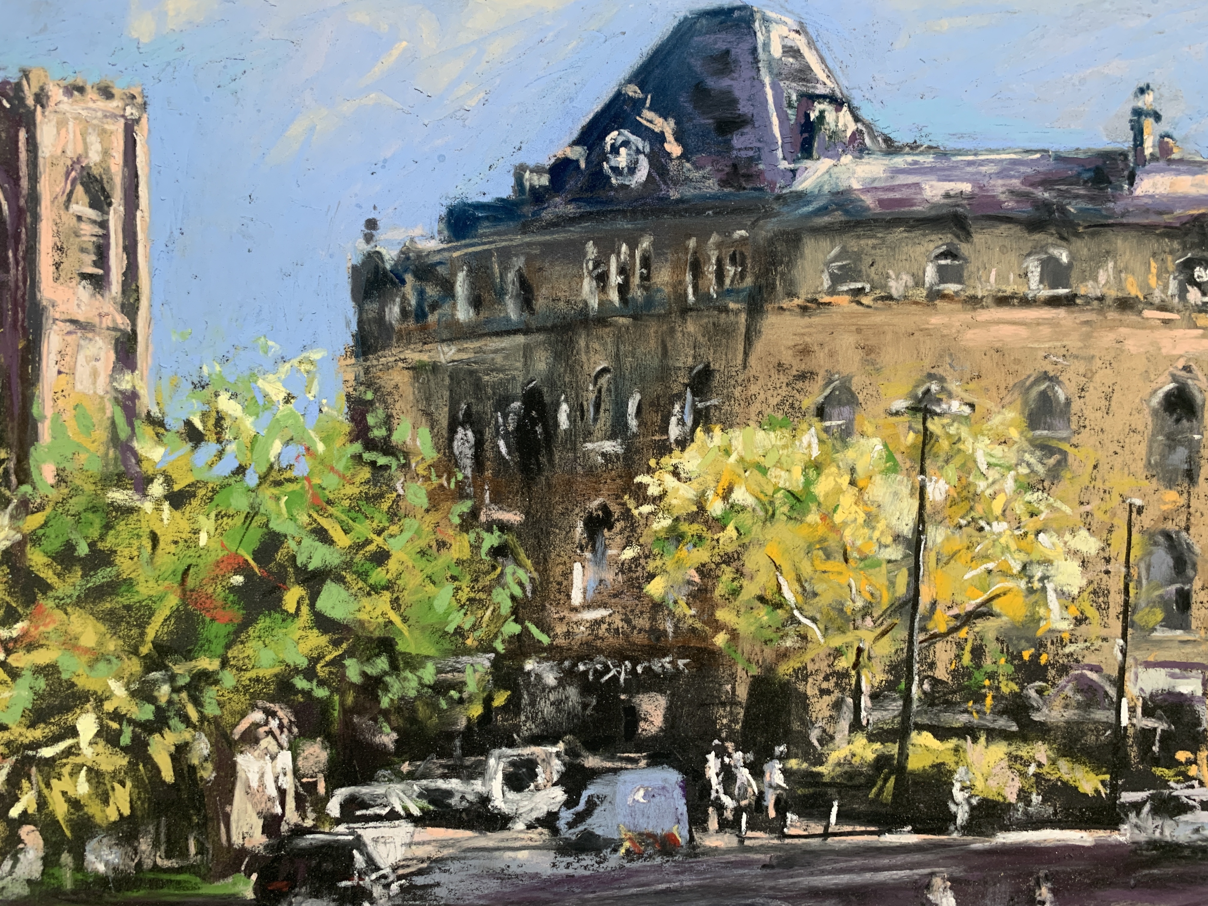 Prospect Crescent Harrogate (pastel, mounted)