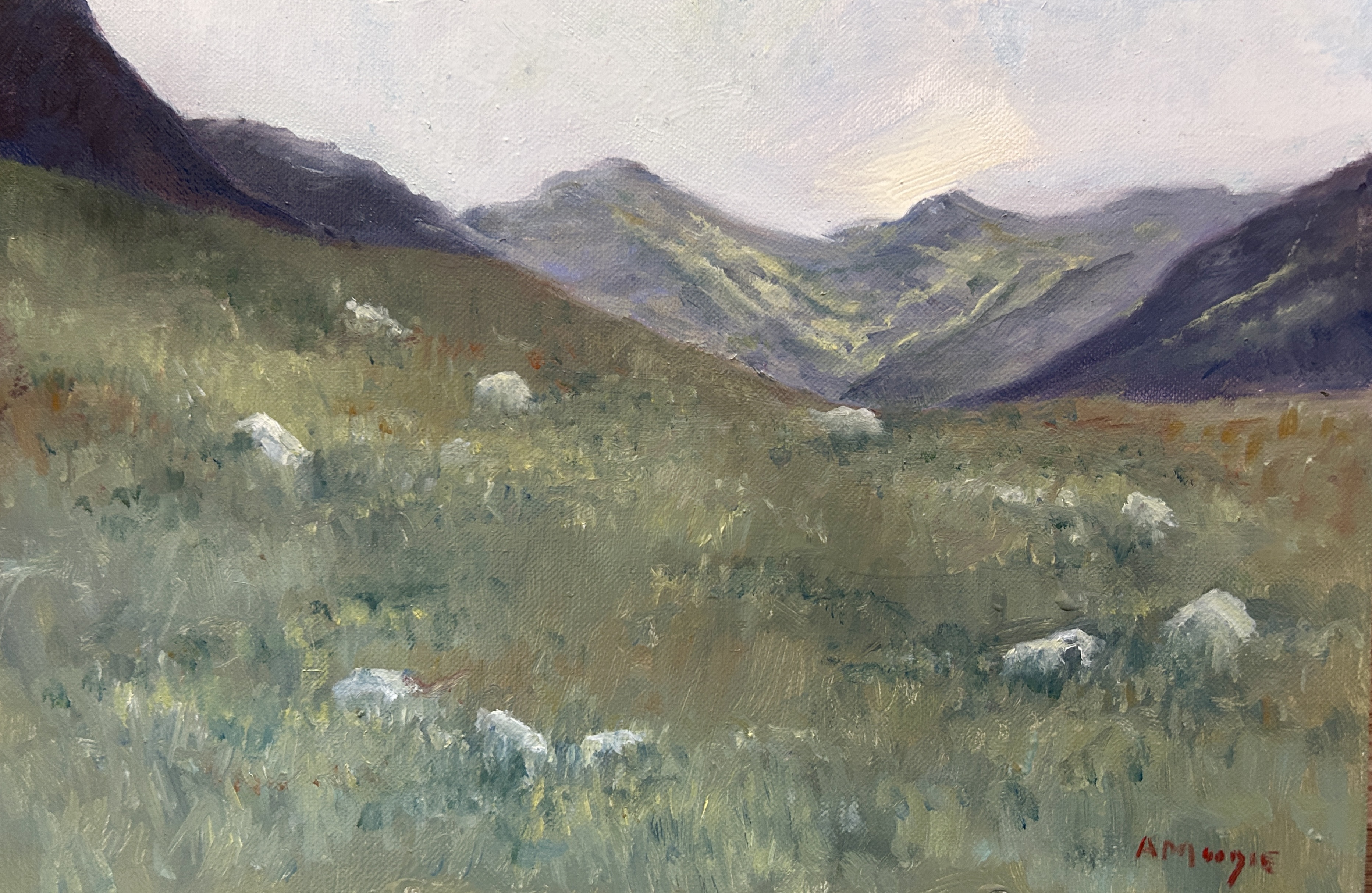 Nevis Neighbours (oil, framed)