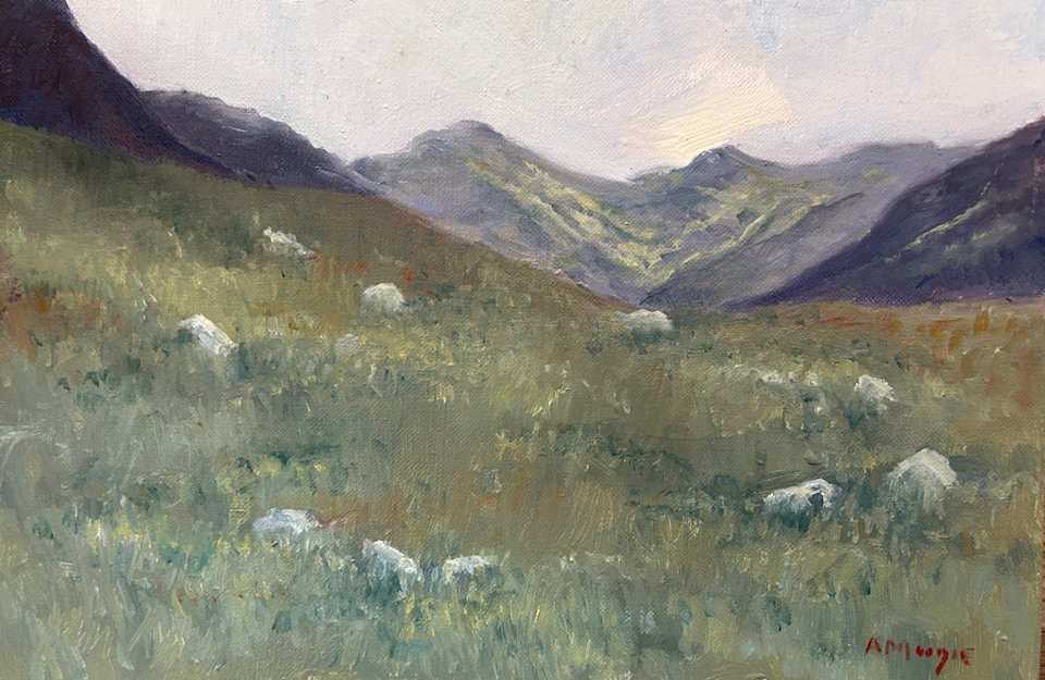 Nevis Neighbours (oil, framed)
