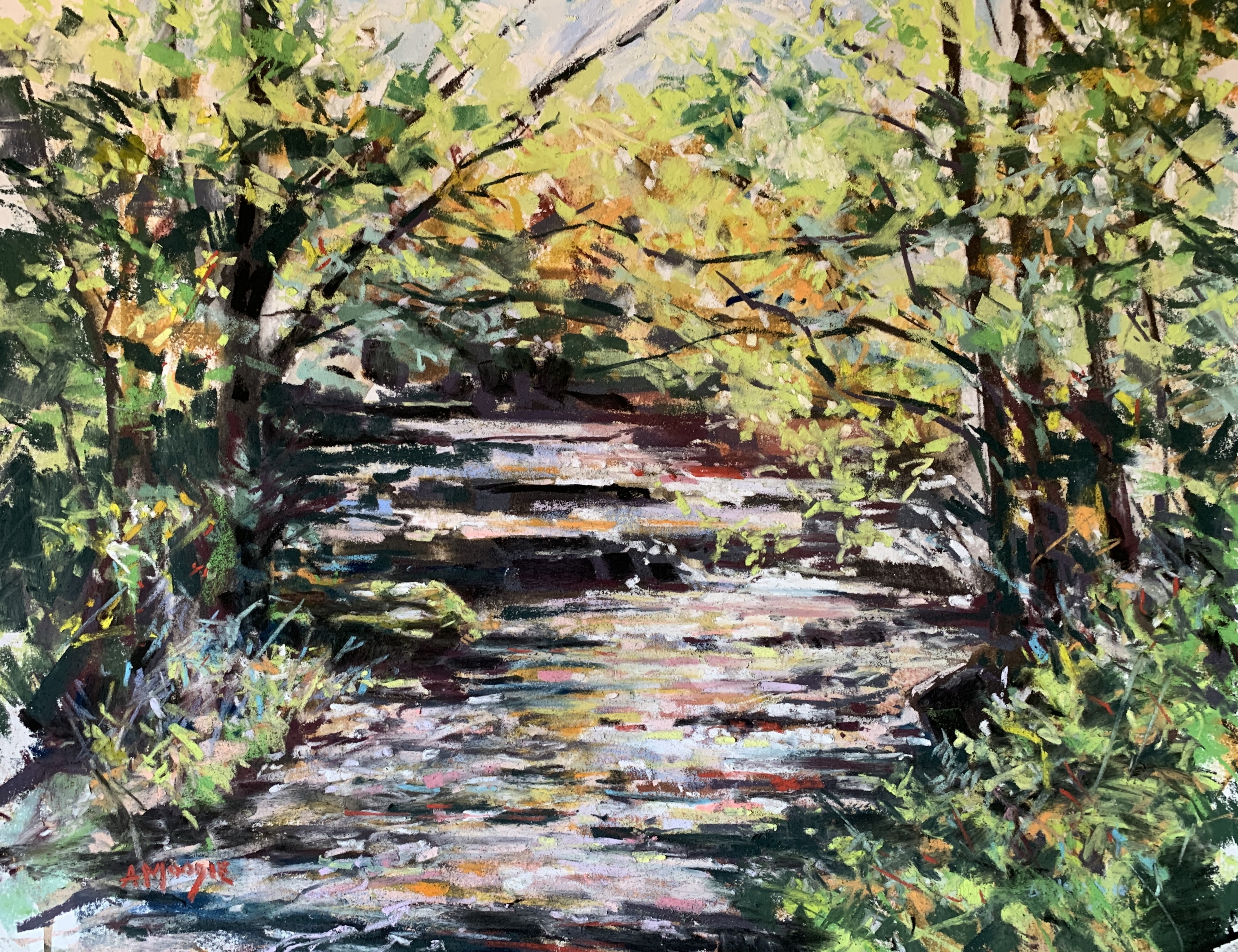 How Stean Beck (mixed media, mounted)