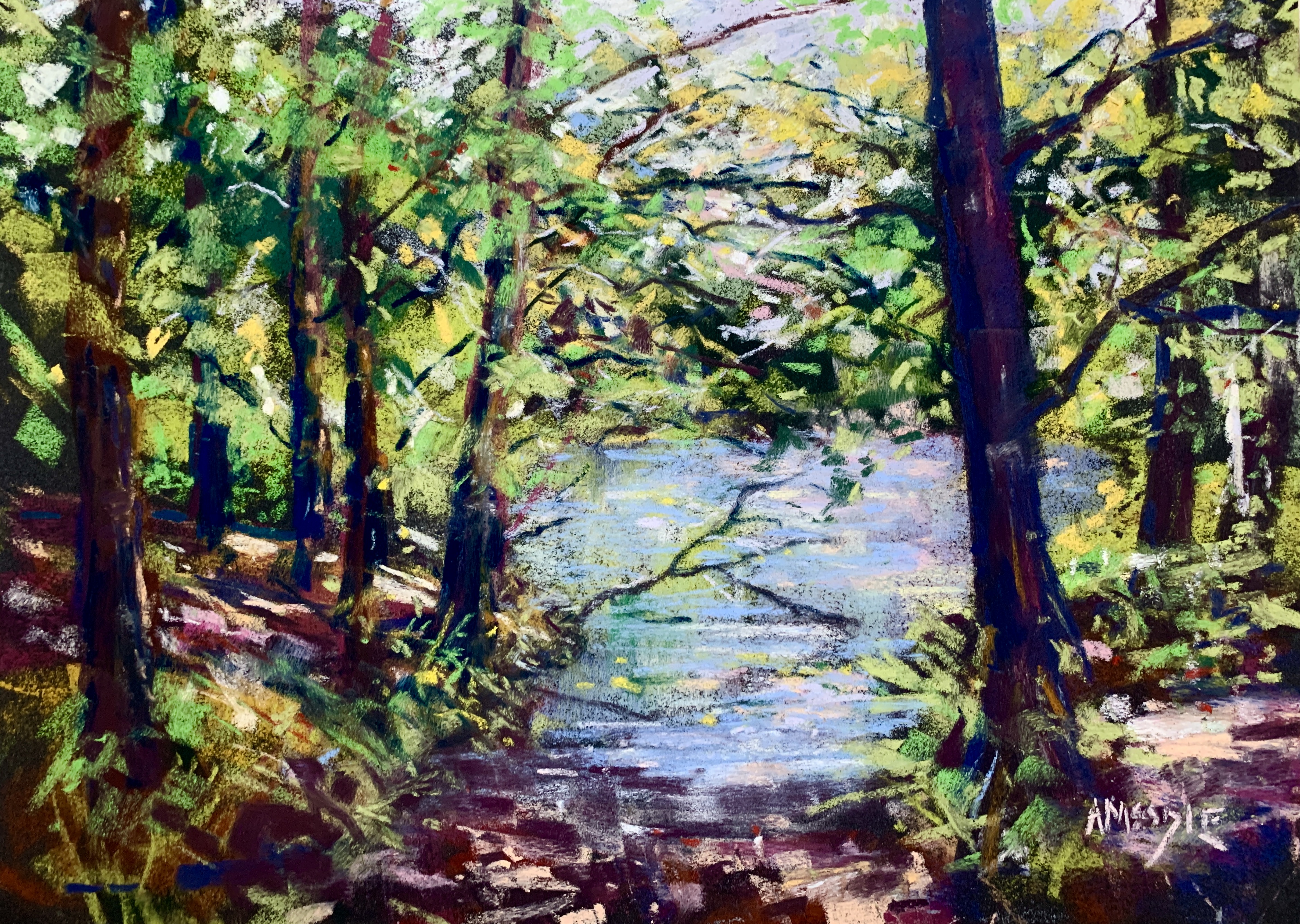 Still Waters (pastel, mounted)