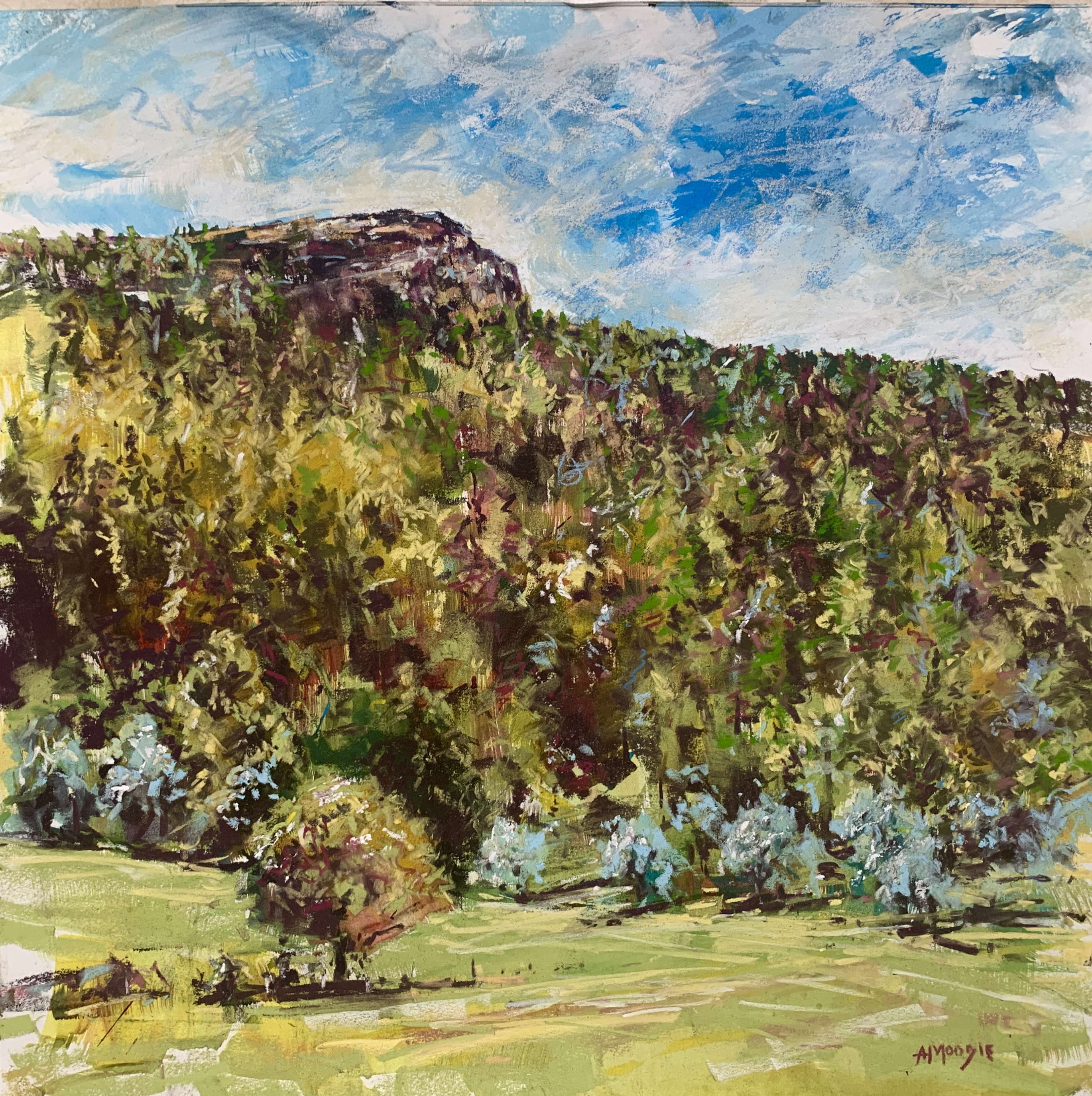 Highcliff Nab (pastel, mounted)