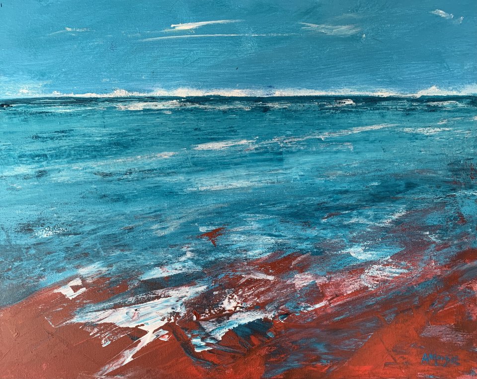 Smell the Sea, Feel the Sky (acrylic on canvas)