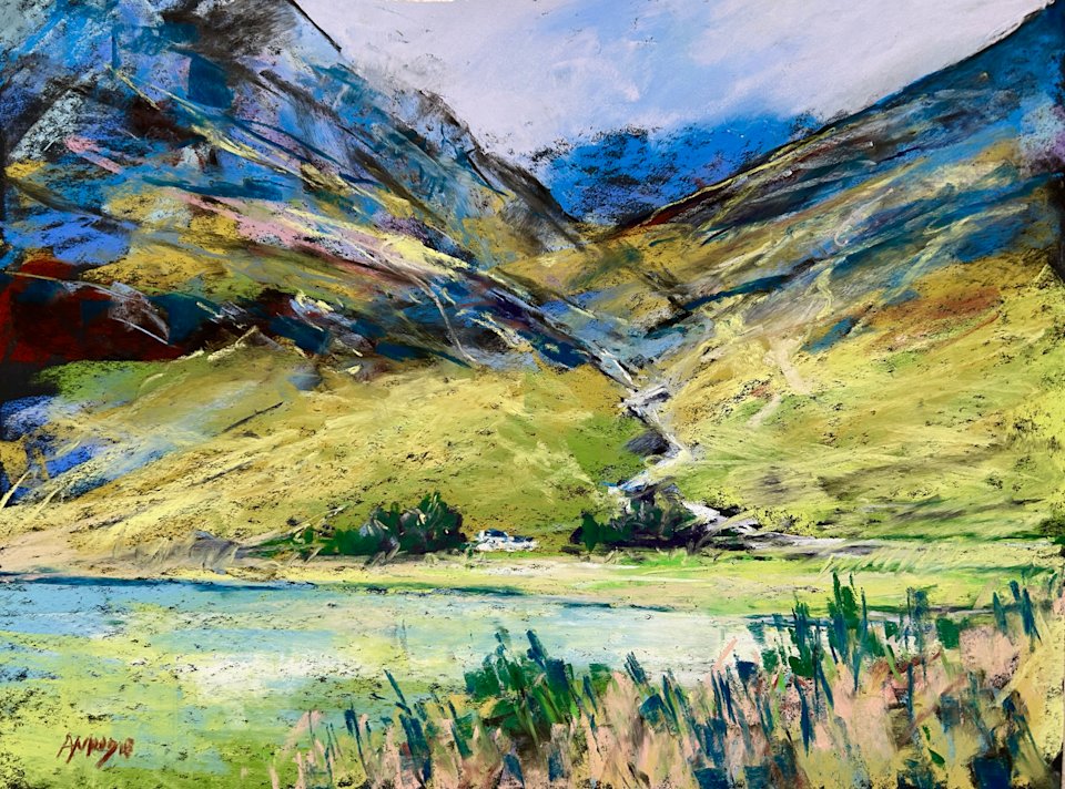 Glencoe Cottage (pastel, mounted)