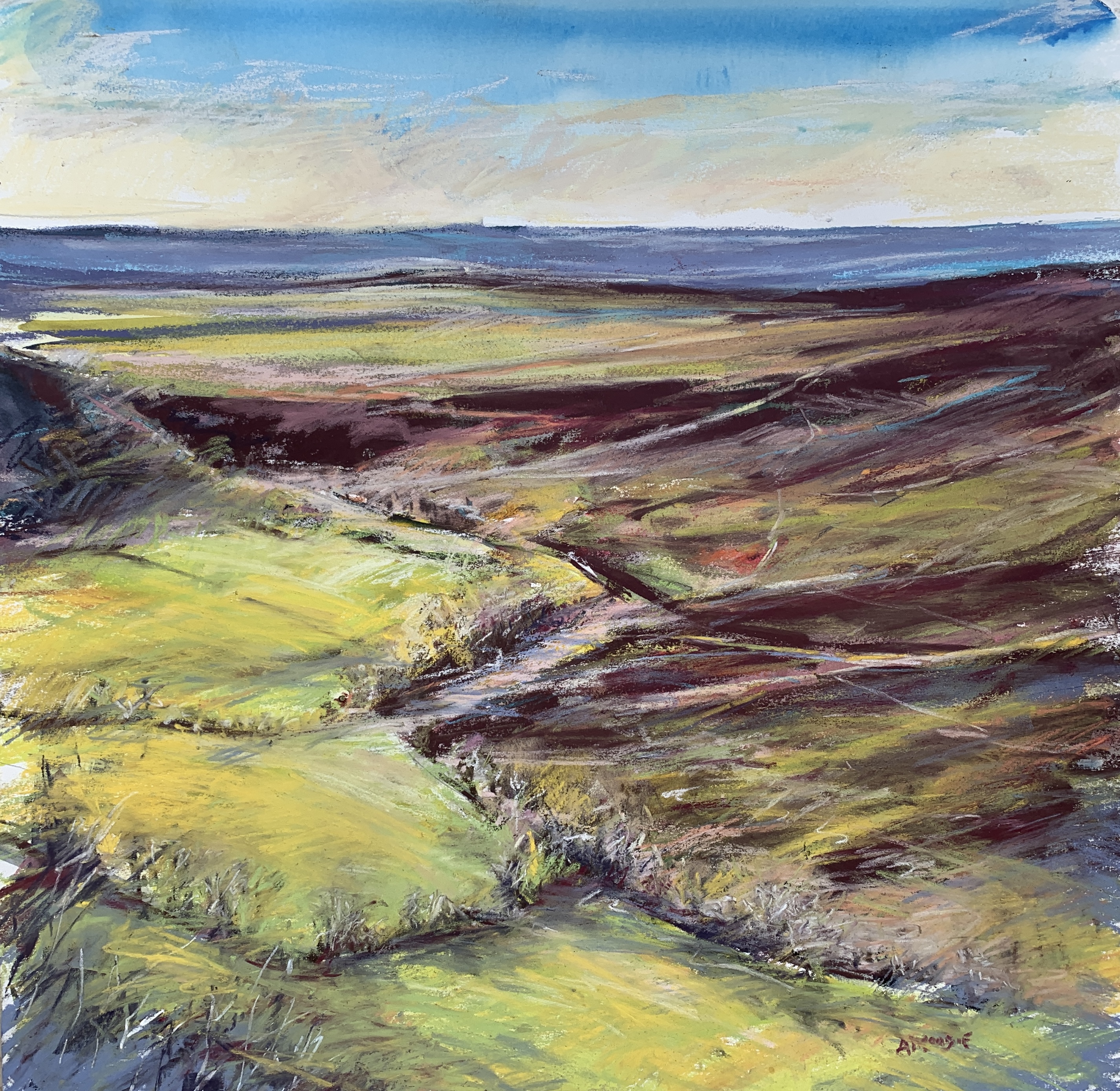Hole of Horcum (mixed media, mounted)