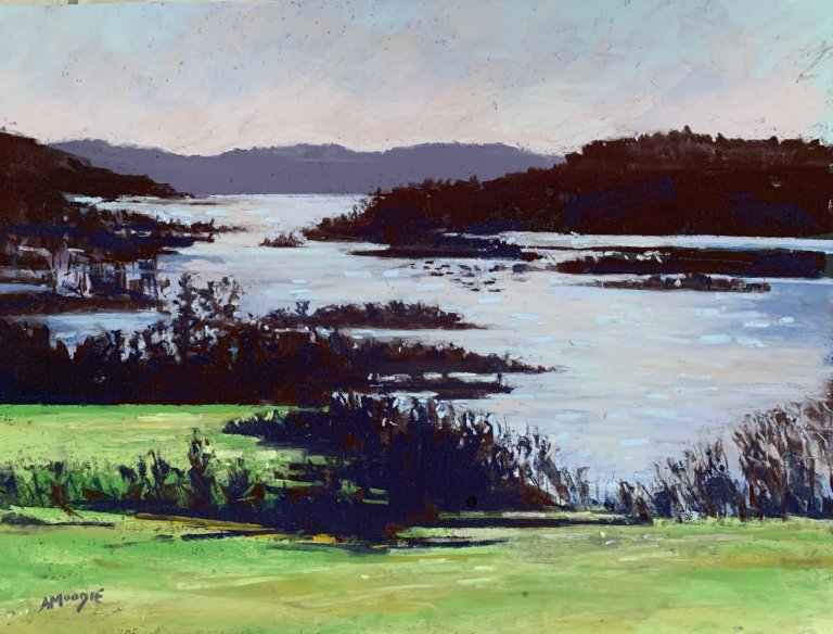 Lake Windermere From Queen Adelaide Hill (pastel, mounted)