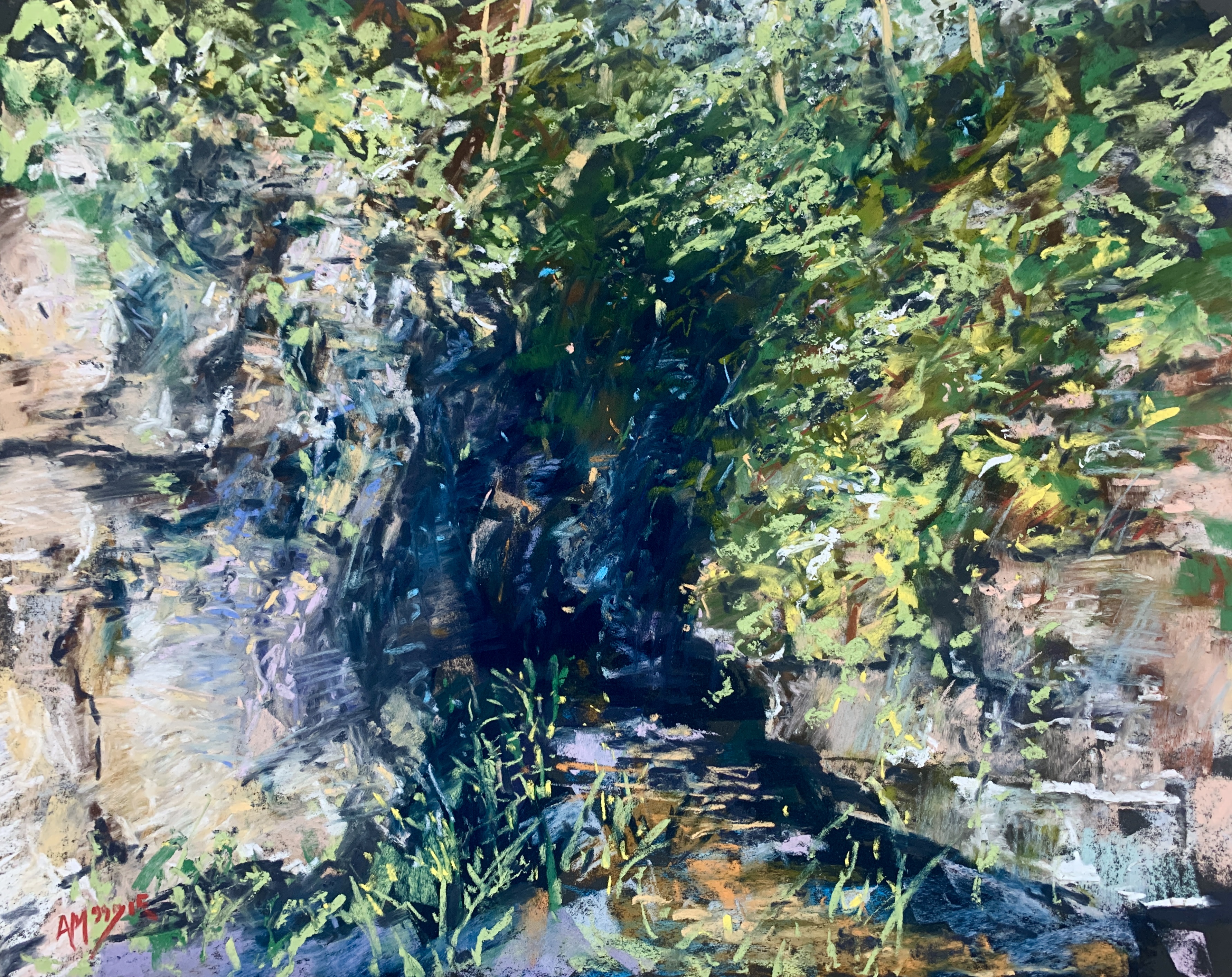 How Stean Gorge (pastel, mounted)