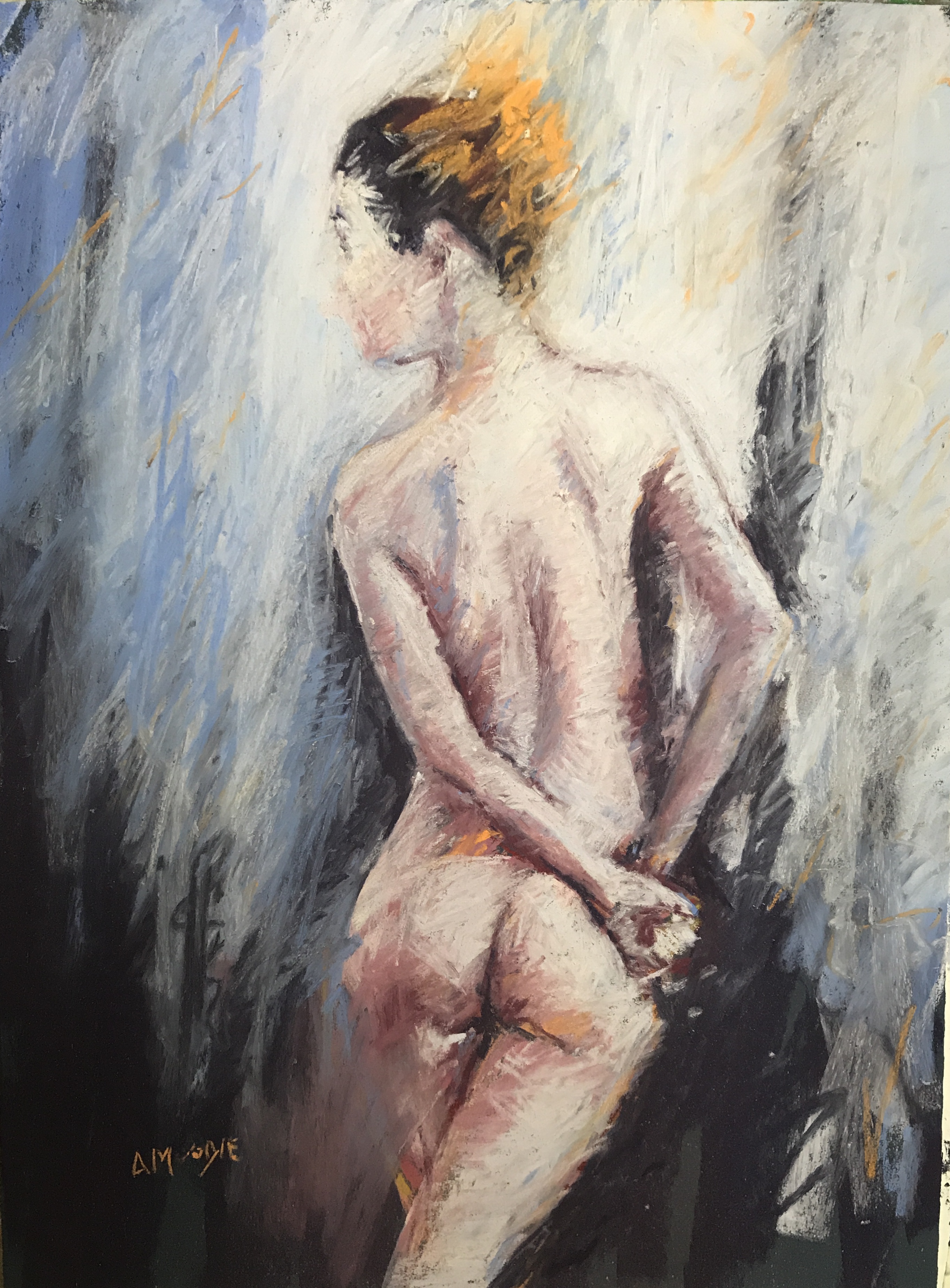 Twist (pastel, mounted)