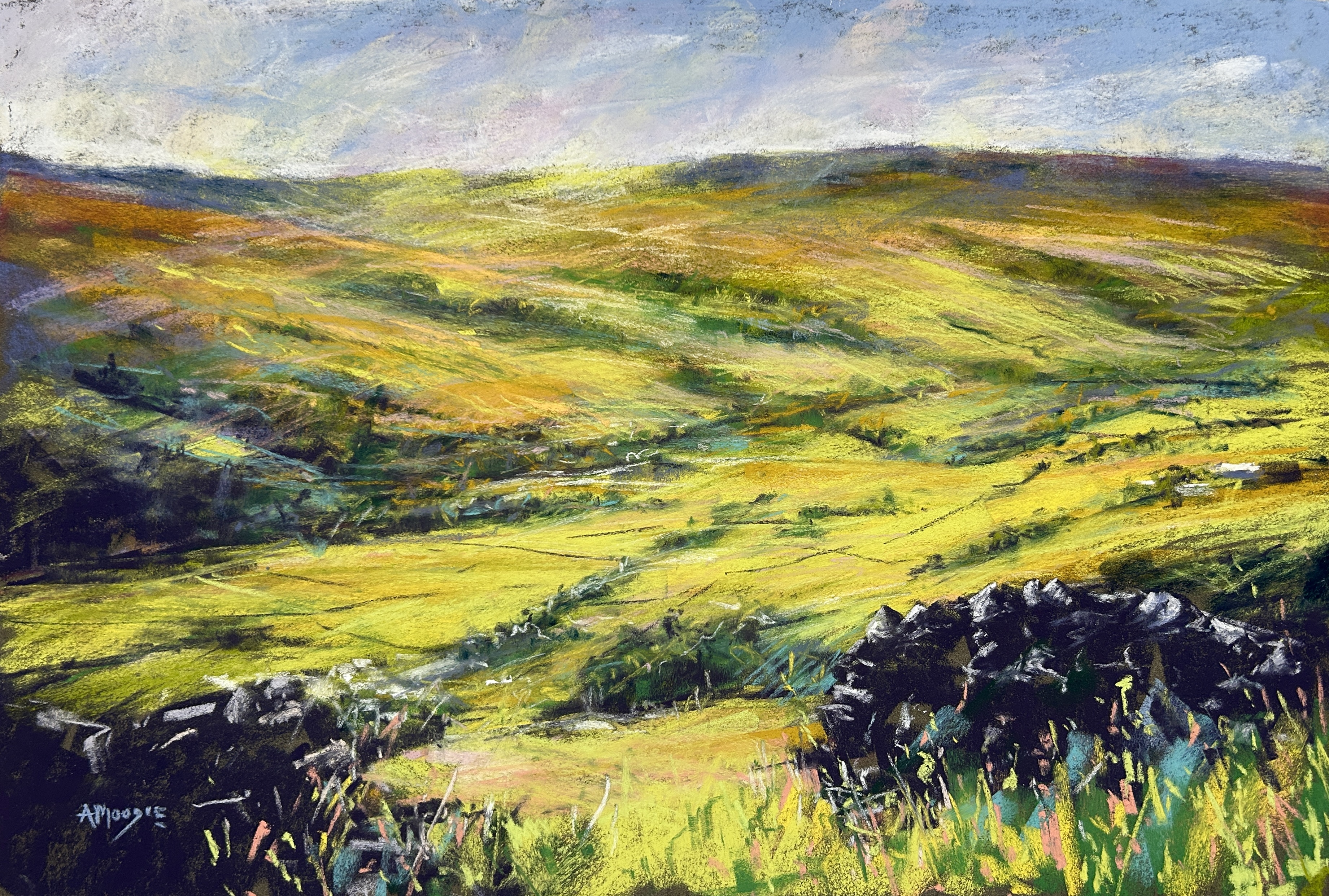 Yorkshire Light (pastel, mounted)
