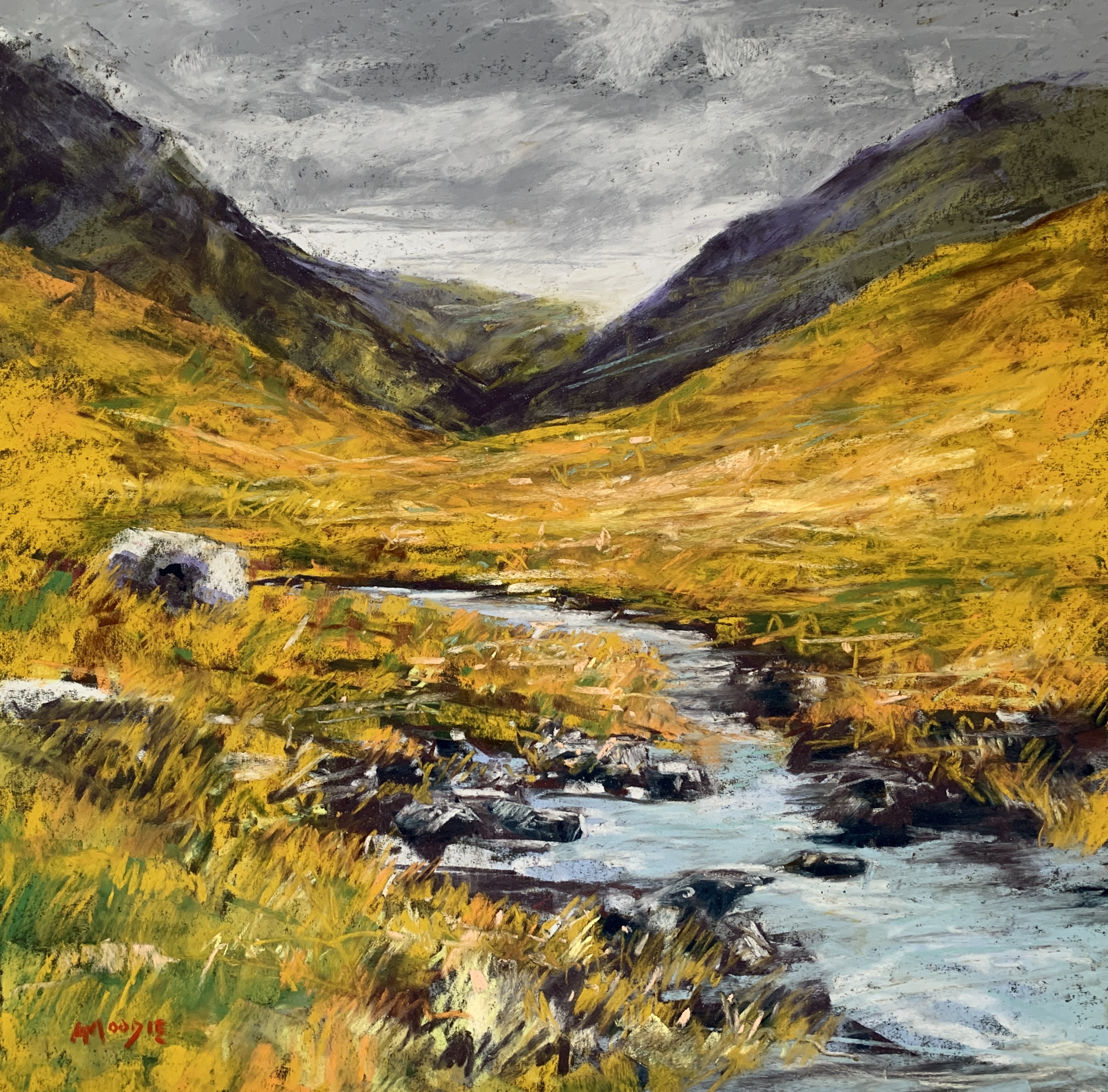 Glencoe Waters (pastel, mounted)