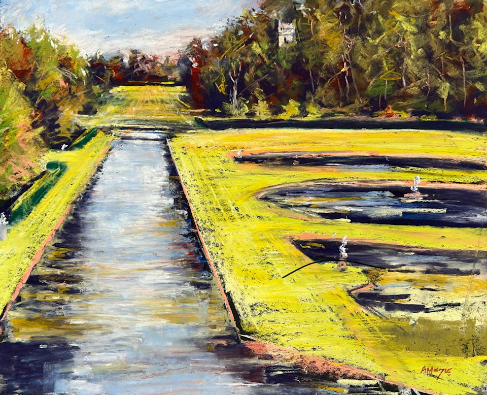Studley Royal  Park (pastel, mounted)