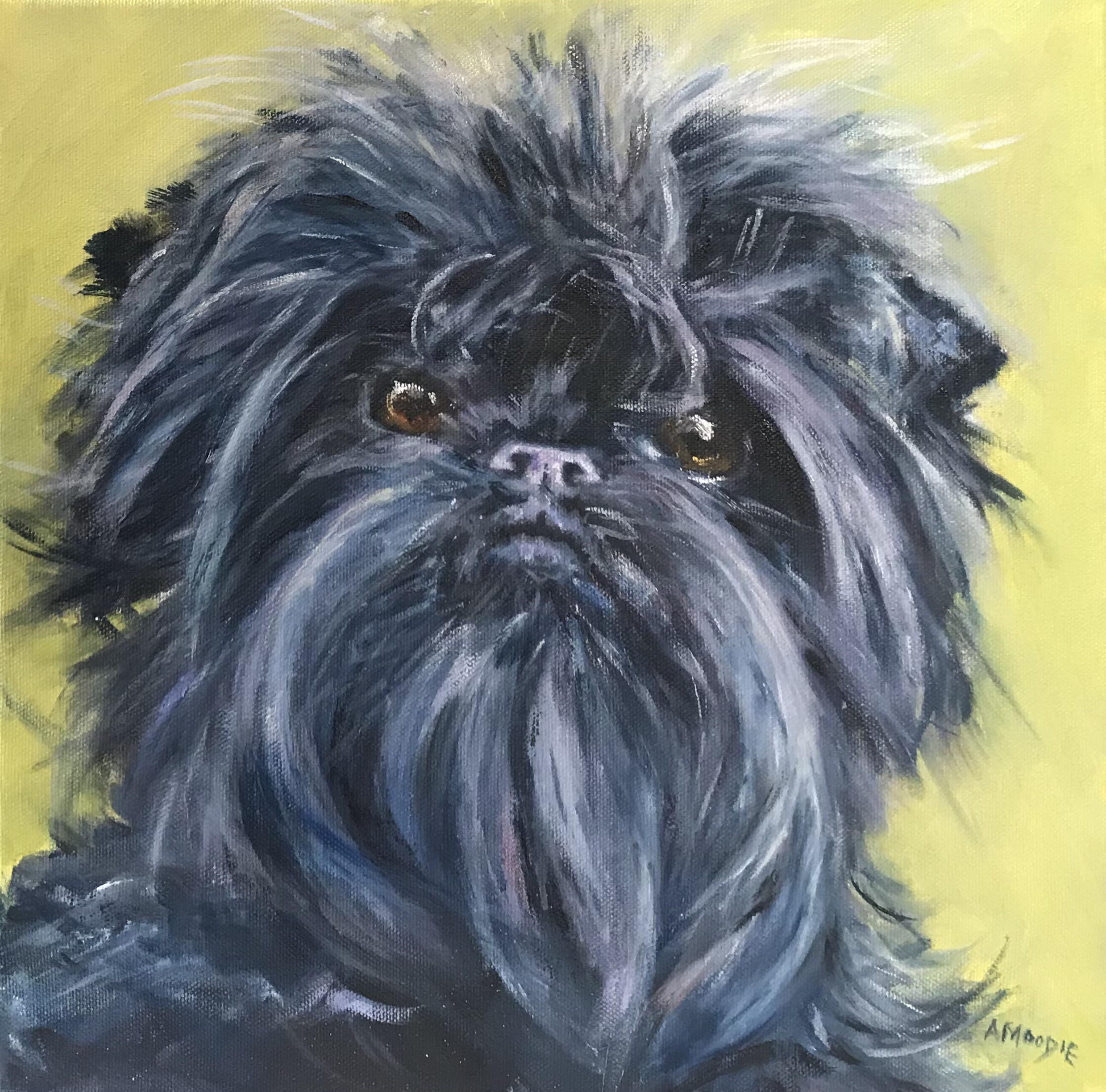 Lotte in Oil (oil on canvas)